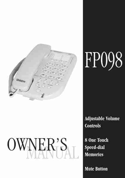 Uniden Telephone FP098-page_pdf